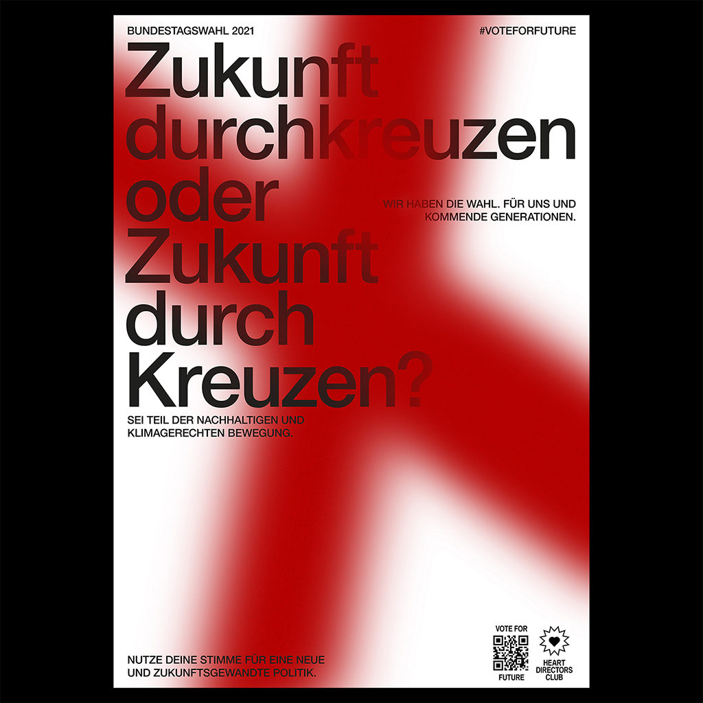 Poster Design for Heart Directors Club due to German election year 2021